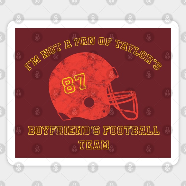 Swift Kelce Anti Football Affair Part Dhà-dheug (12) Distressed Sticker by YOPD Artist